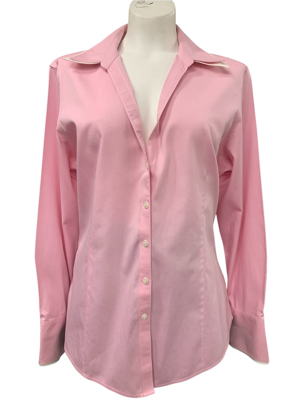 Beechers Brook Classic Pink Long-Sleeve Button-Up Shirt Size XL
